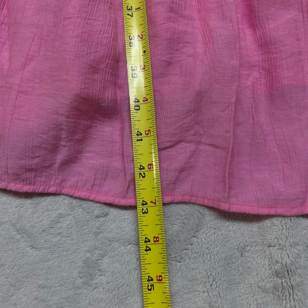 Abercrombie Kids Tiered Maxi Girls Dress 13/14 Pink Smocked Bow - Picture 8 of 13